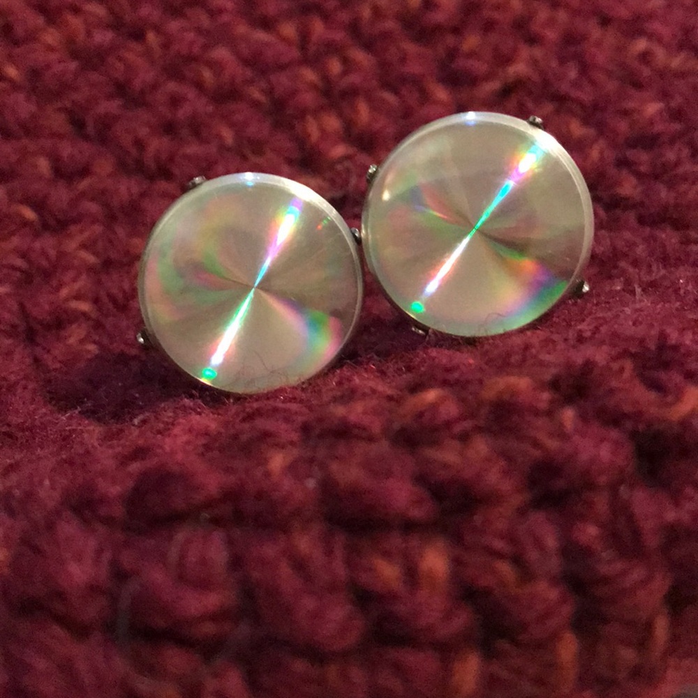 Vintage cuff links iridescent